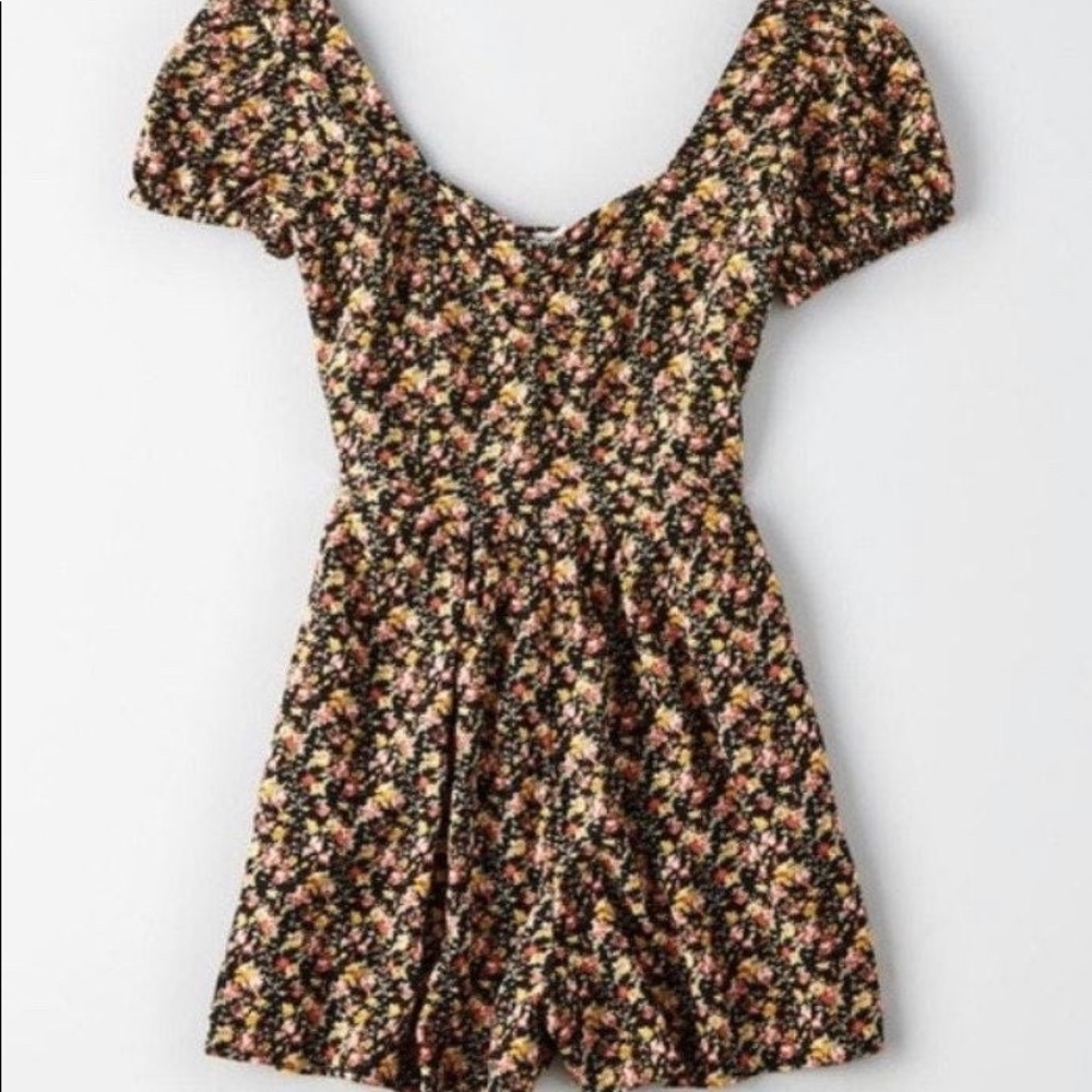 American Eagle Floral Romper
